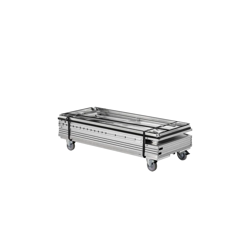 AG5000 Dust Cart Side View AG5000 Mobile Dust Cart side view