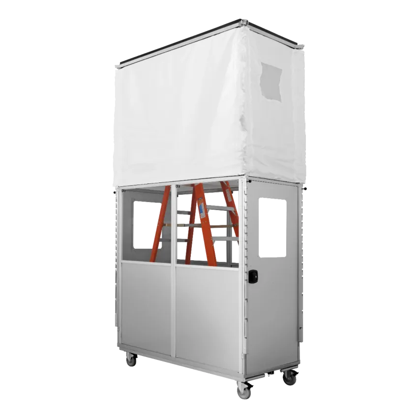 Abatement Technologies AG5000 Mobile Containment Dust Cart AG5000 Mobile Containment Dust Cart with extended ladder