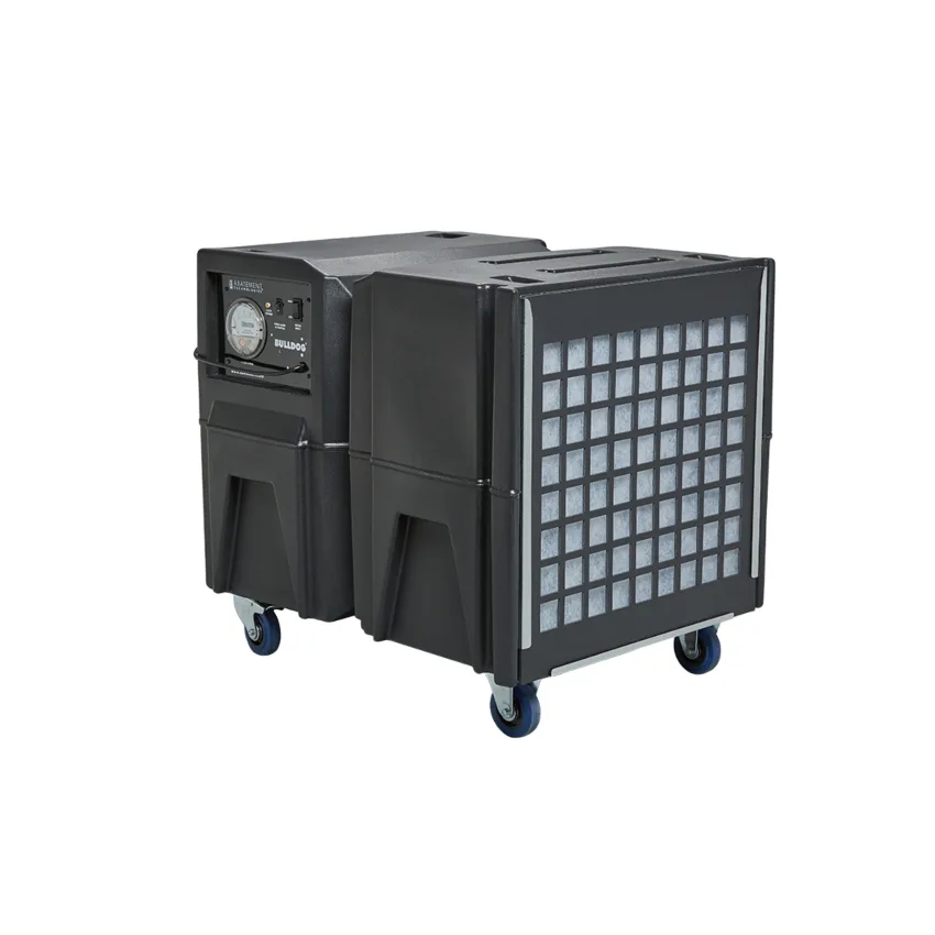 BULLDOG BD2KMA Negative Air Machine Angle View Abatement Technologies BULLDOG BD2KMA angle view