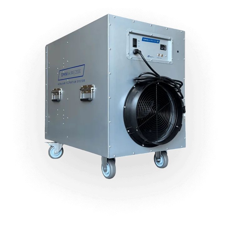 Omni CleanAir OA2000 PLUS-B HEPA Negative Air Machine - Professional-grade negative air machine with 1800 CFM airflow for abatement and restoration projects