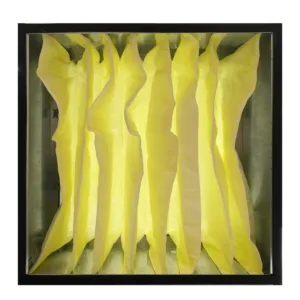 Omni CleanAir HBF2200-001 bag filter installed in housing showing 8-pocket configuration