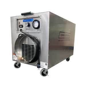 Omni CleanAir OA1000 PRO Negative Air Machine Side Profile View