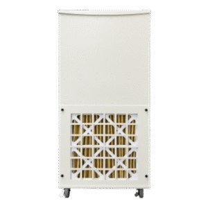 OmniAire 1200PAC 230V side profile view showing compact design