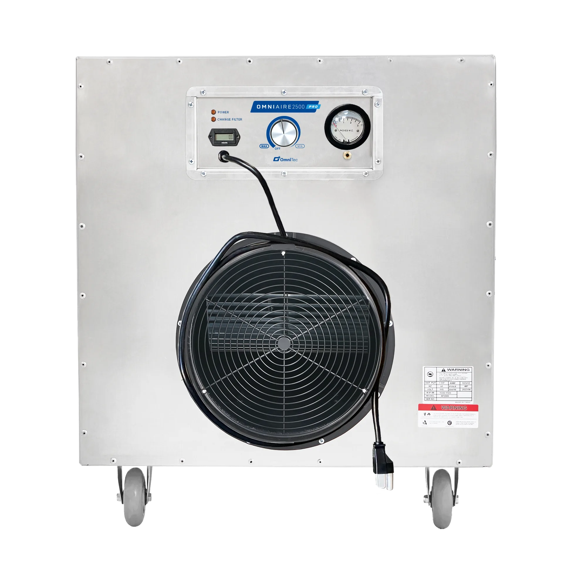 Omni CleanAir OA2500 PRO Industrial Negative Air Machine with HEPA filtration 2500 CFM for mold remediation and water damage restoration