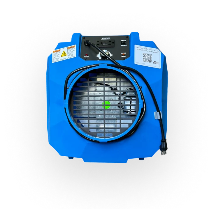 Omni CleanAir OA600N PRO-C Negative Air Machine with Carbon Filter - 600 CFM Professional Industrial Air Quality Equipment