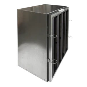 Omni CleanAir OCVBANK2424-KIT V-Bank Carbon Filter with Housing - 24 lbs activated carbon for commercial air scrubbers