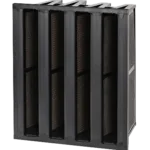 Omni CleanAir OCVBANK2424 V-Bank Carbon Filter Replacement 24x24x12 with 24 lbs Activated Carbon for Air Scrubbers