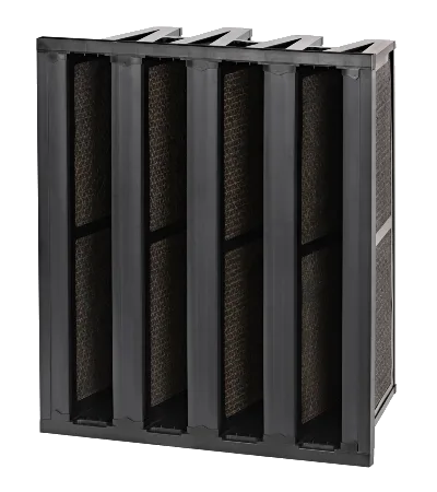 Omni CleanAir OCVBANK2424 V-Bank Carbon Filter 24 lbs Omni CleanAir OCVBANK2424 V-Bank Carbon Filter Replacement 24x24x12 with 24 lbs Activated Carbon for Air Scrubbers