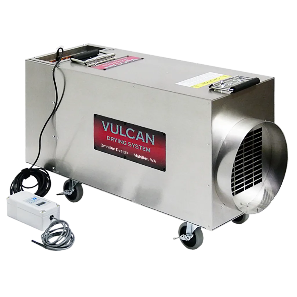 Omni CleanAir Vulcan OVH230RT Commercial Electric Heater 37000 BTU Omni CleanAir Vulcan OVH230RT 37,000 BTU flameless electric heater with 475 CFM airflow for professional structural drying and water damage restoration