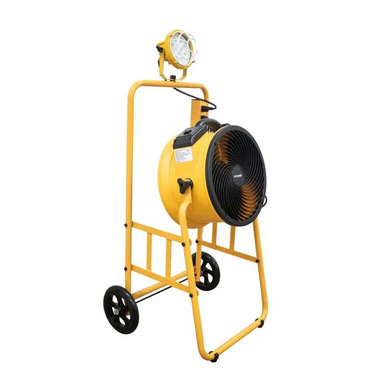 XPOWER FA-300K6 Commercial Axial Fan 2100 CFM XPOWER FA-300K6 commercial warehouse axial fan with LED spotlight and mobile trolley 2100 CFM