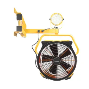 XPOWER FA-420K2 Industrial Warehouse Cooling Fan Kit with 18" Axial Fan 3600 CFM Wall Mount and LED Spotlight