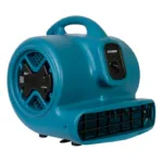 XPOWER P-600A delivers powerful 2400 CFM airflow for water damage restoration and commercial drying applications with built-in GFCI outlets