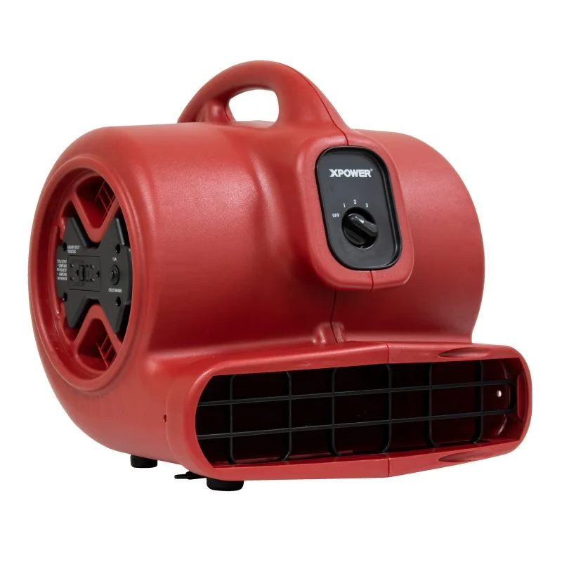 XPOWER X-600A Air Mover Red Model XPOWER X-600A Air Mover red model showing compact stackable design