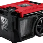 Phoenix DryMAX XL Pro LGR Dehumidifier removes 135 pints per day with new R454B refrigerant, red unit with DryLINK connectivity