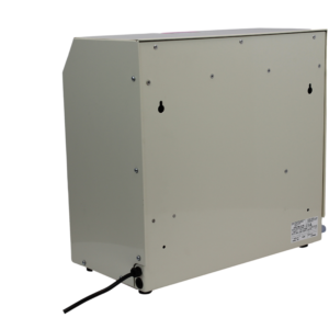 Ebac WM80-D wall mounted dehumidifier rear view showing drainage connections