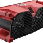 Phoenix Focus II compact dual-axial air mover in red delivering 1,015 CFM