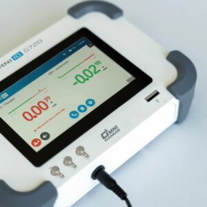 Omni IQ G720 display showing two active monitored zones